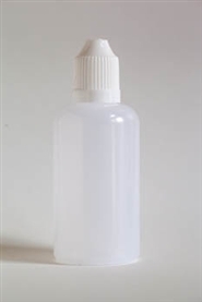 50 Pack - 50 ml LDPE Cylinder Bottle With Childproof Cap
