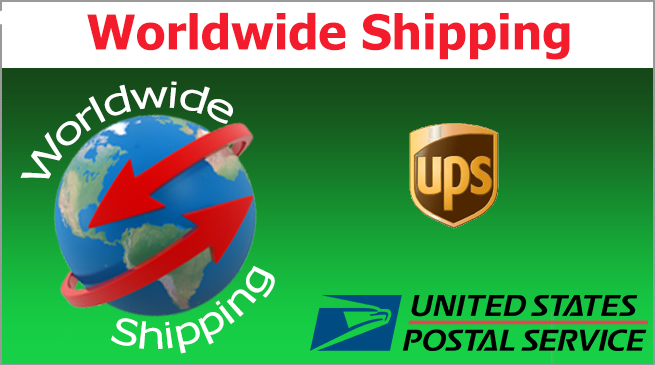 We offer worldwide shipping