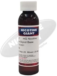 250 ml of 60 mg Flavorless Nicotine Liquid