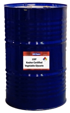 55 US Gallon Drum of USP Kosher Certified Vegetable Glycerin (Palm Based)