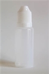 50 Pack - 15 ml LDPE Cylinder Bottle With Childproof Cap