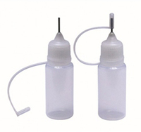 50 Pack - 5 ml LDPE Cylinder Bottle With Metal Needle Cap