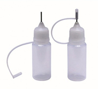 50 Pack - 10 ml LDPE Cylinder Bottle With Metal Needle Cap