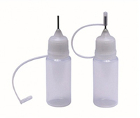 50 Pack - 15 ml LDPE Cylinder Bottle With Metal Needle Cap