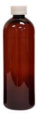 16 oz Plastic Amber PET Bottle - EMPTY