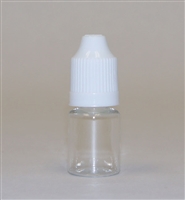 100 Pack - 5 ml PET Plastic Cylinder Bottle with Child Resistant Dropper Cap