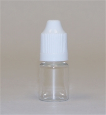 100 Pack - 5 ml PET Plastic Cylinder Bottle with Child Resistant Dropper Cap