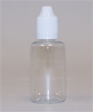 1700 Case - 30 ml PET Plastic Cylinder Bottle with Child Resistant Dropper Cap